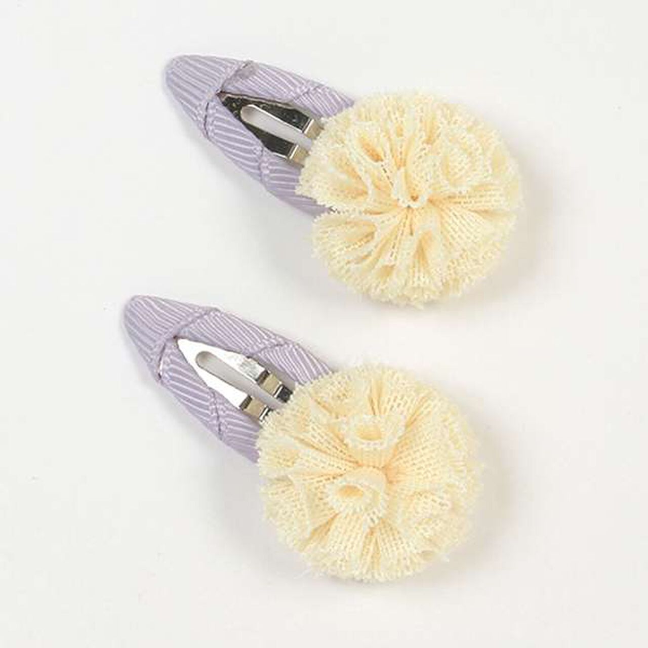 Pom-Pom Hairpin,Ivory, large image number 3