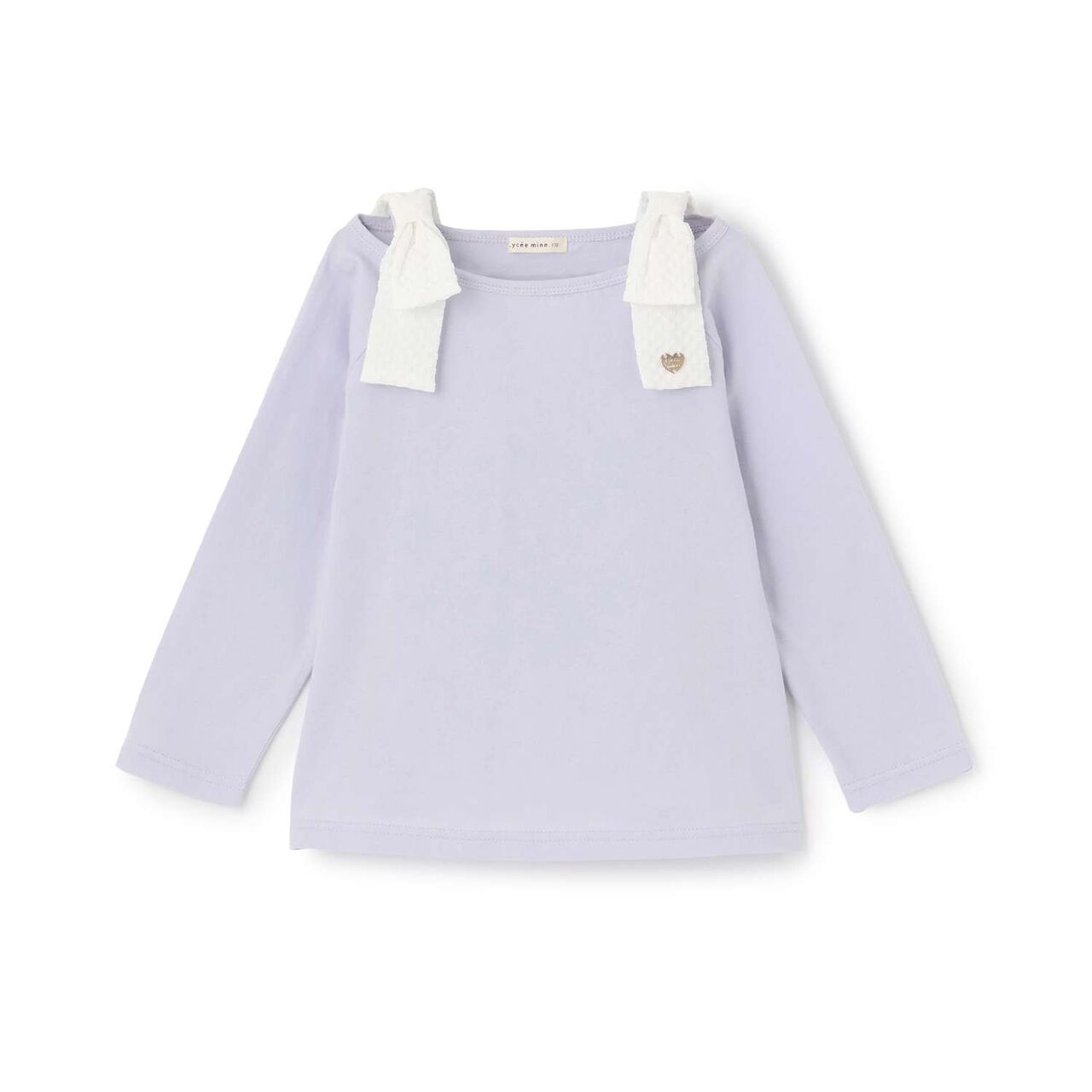 100% Cotton Quick-Dry UV Boat Neck Shoulder Ribbon T-Shirt,Light pink, large image number 3