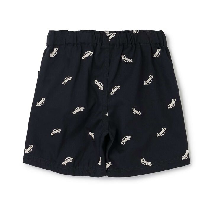 Embroidered Pattern Half Pants,Pearl white, medium image number 3