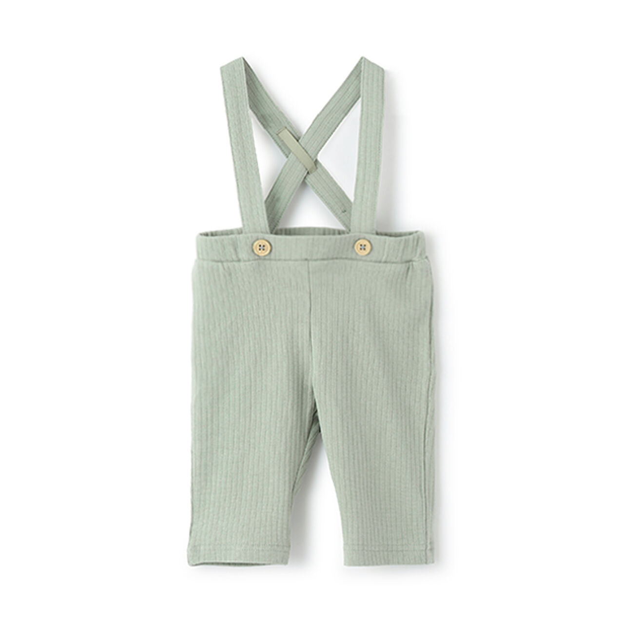 Pants with Suspenders,Light khaki, large image number 0