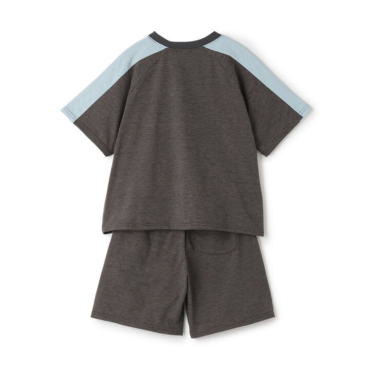 [Land and Water Use] Outfit Set: T-Shirt & Pants,Charcoal gray, medium image number 1
