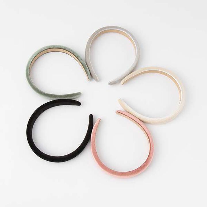 Velour Headband,Light khaki, medium image number 2