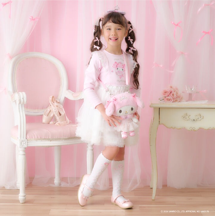 [My Melody/My Sweet Piano] Plush Shoulder Bag,Pink, medium image number 19