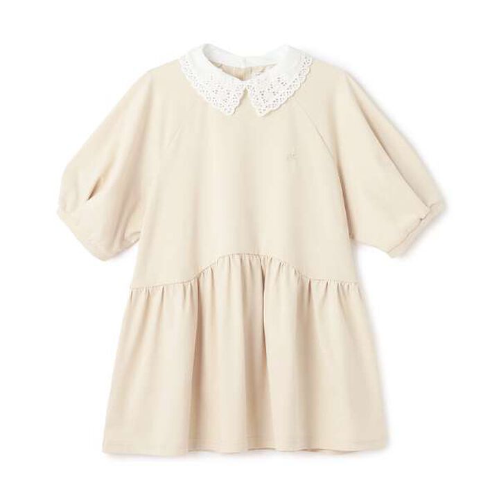 [AMI] Cool Touch Embroidered Collar Peplum Pullover,Black, medium image number 2