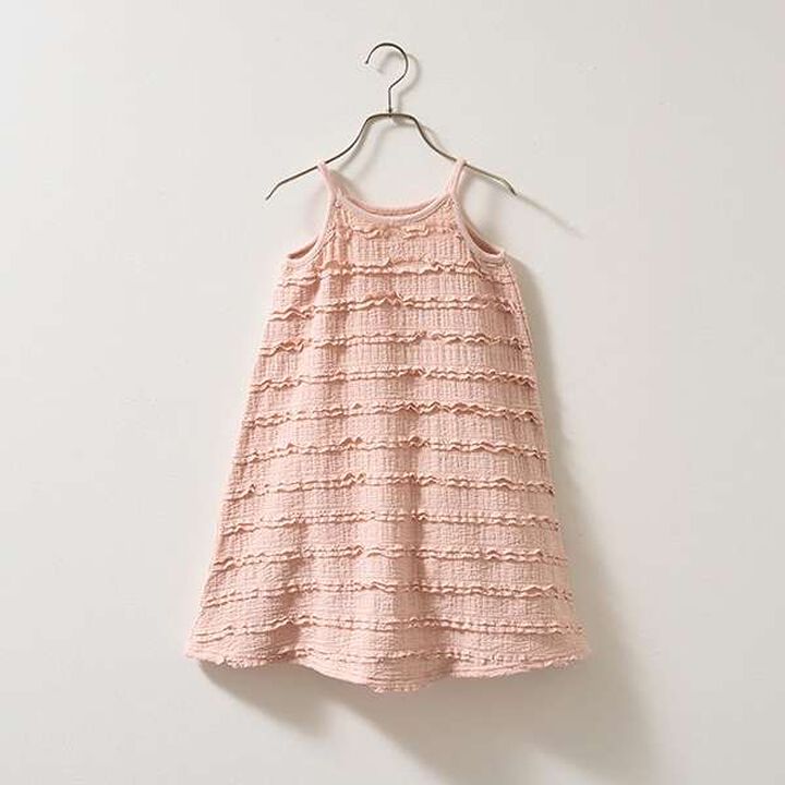 Frill Knit Lace Camisole One-Piece Dress,Ivory, medium image number 2