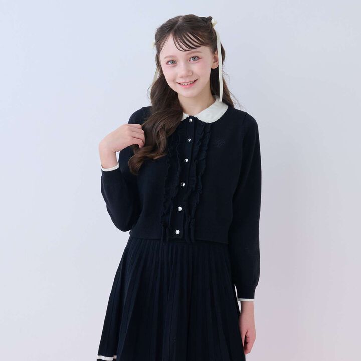 Frill Collar Cardigan,, medium
