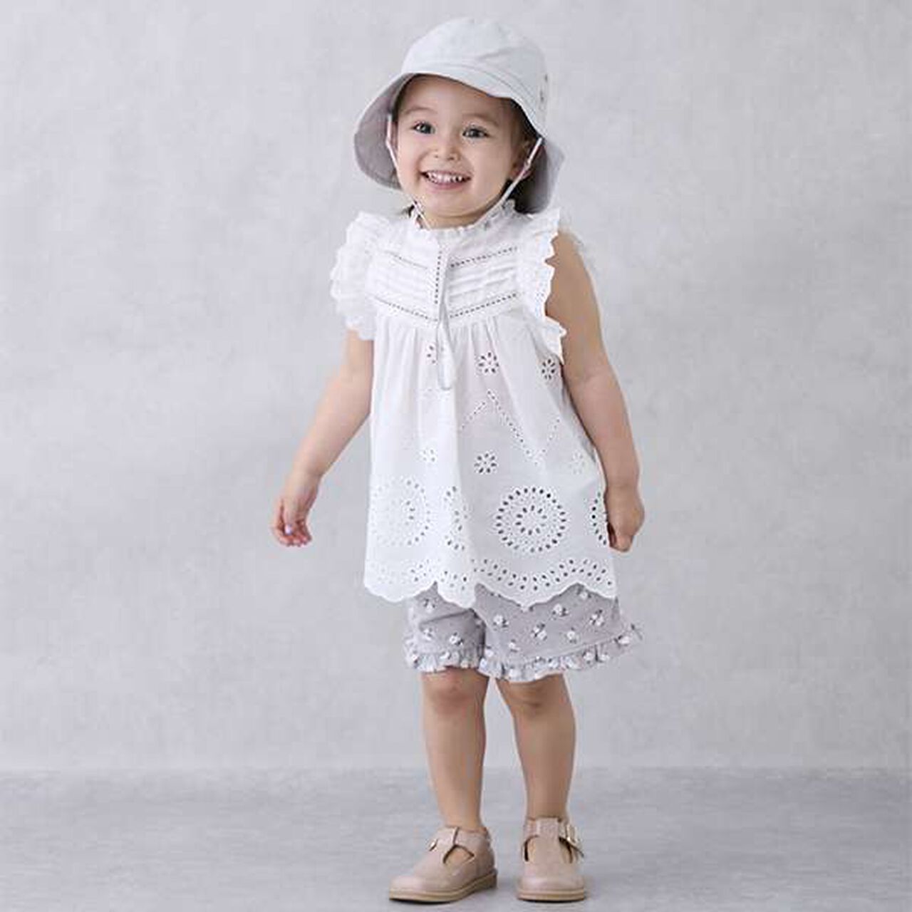 [Link] Overlay Lace OP Romper,Lavender, large image number 2