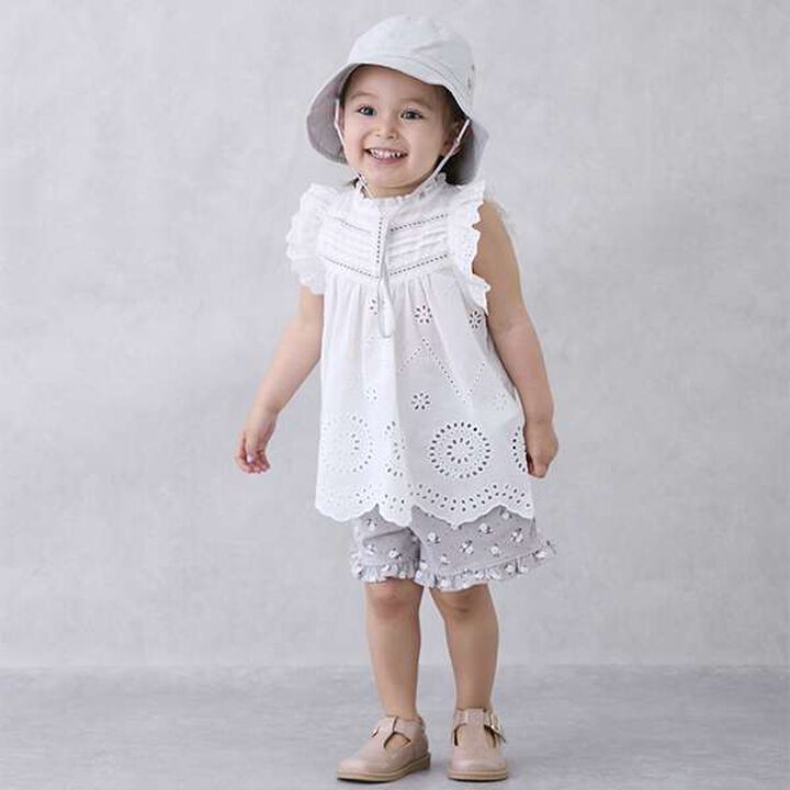 [Link] Overlay Lace OP Romper,Lavender, medium image number 2