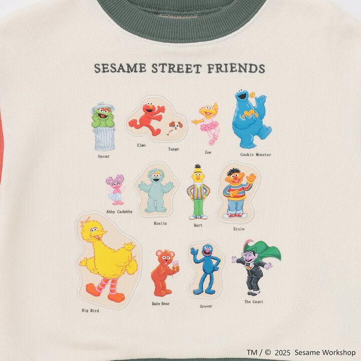 [SESAME STREET] Character Full Sweatshirt,Light blue, medium image number 9