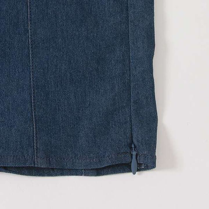 [LADIES] Balloon Sleeve Denim Tunic,Off white, medium image number 4