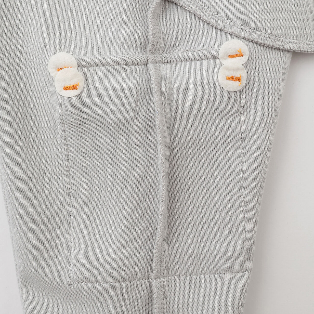 [Popular Item Restocked] [Not Available at Physical Stores] Dinosaur Embroidered Ribbed Hem Cargo Pants,Light gray, large image number 6