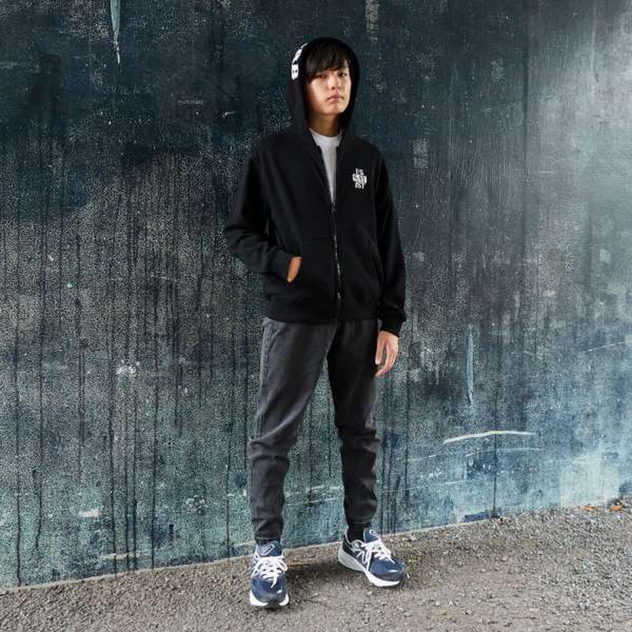 Stretch Denim Jogger Pants,Deep blue, large image number 1