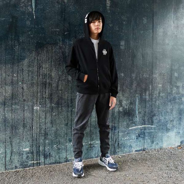 Stretch Denim Jogger Pants,Deep blue, medium image number 1