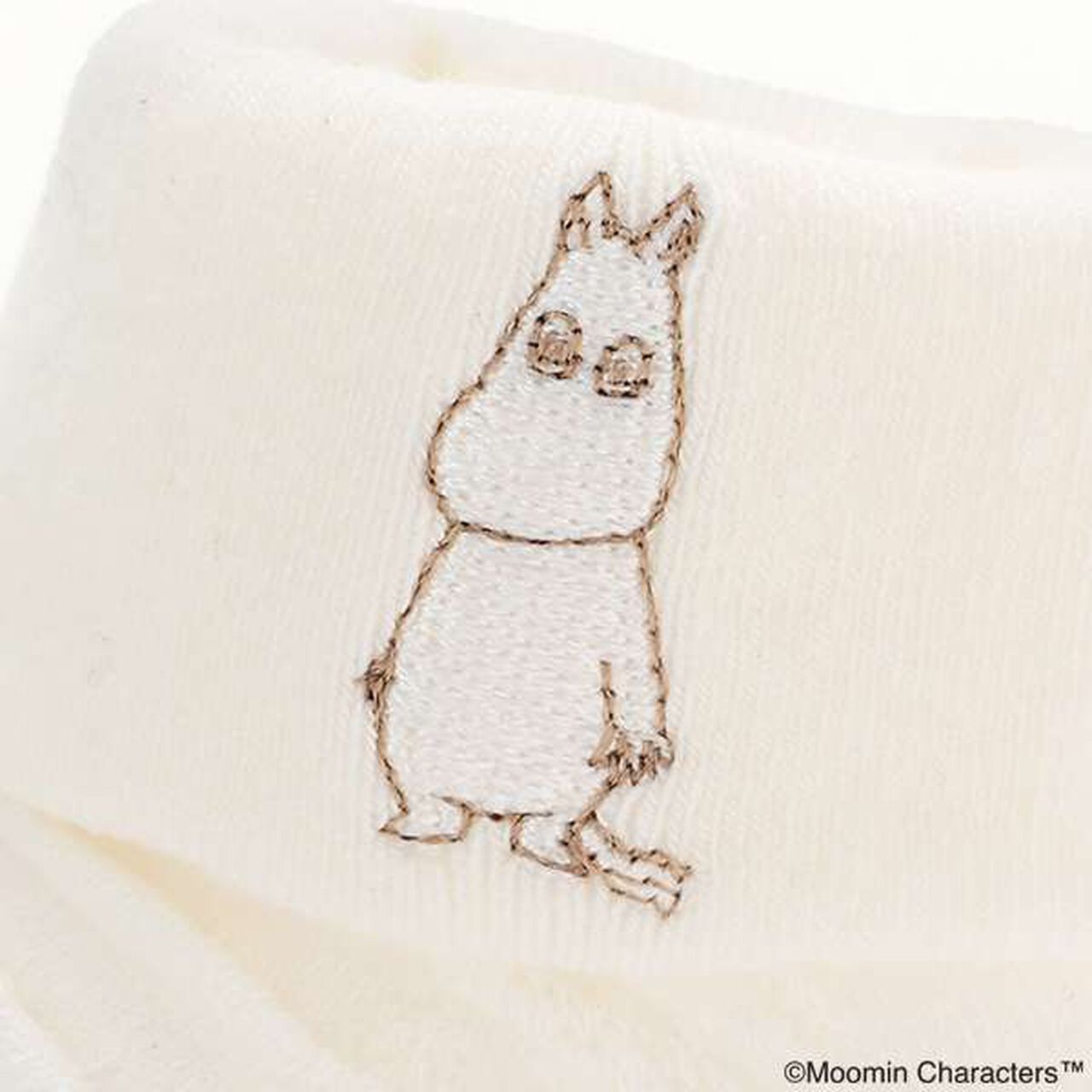 [MOOMIN] Moomin Cable Knit Cup Socks,Off white, large image number 4