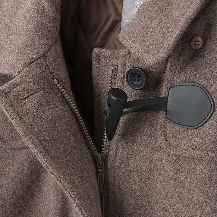 [Graduation Attire] Lightweight Quilted Lining Mid-Length Duffle Coat,Navy, medium image number 5