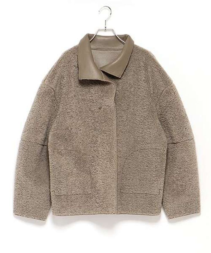 Reversible Boa Jacket,Ivory, medium image number 3