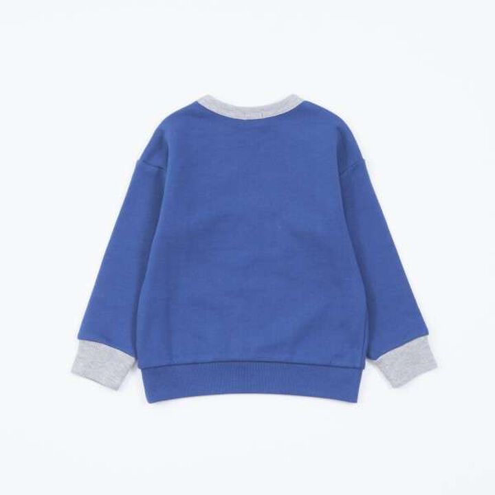 KP Boy Dinosaur Fossil Embroidered Sweatshirt [80-130],Blue, medium image number 18