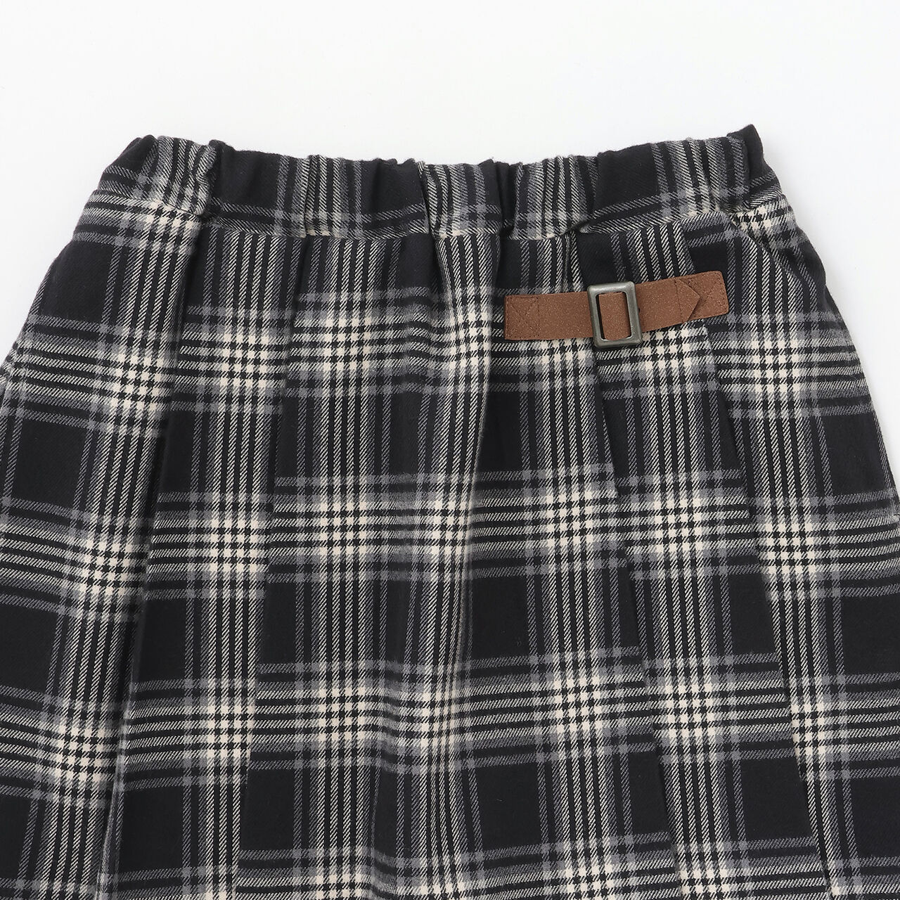[Link] Checkered Skirt with Shorts (Junior Size),Brown, large image number 2