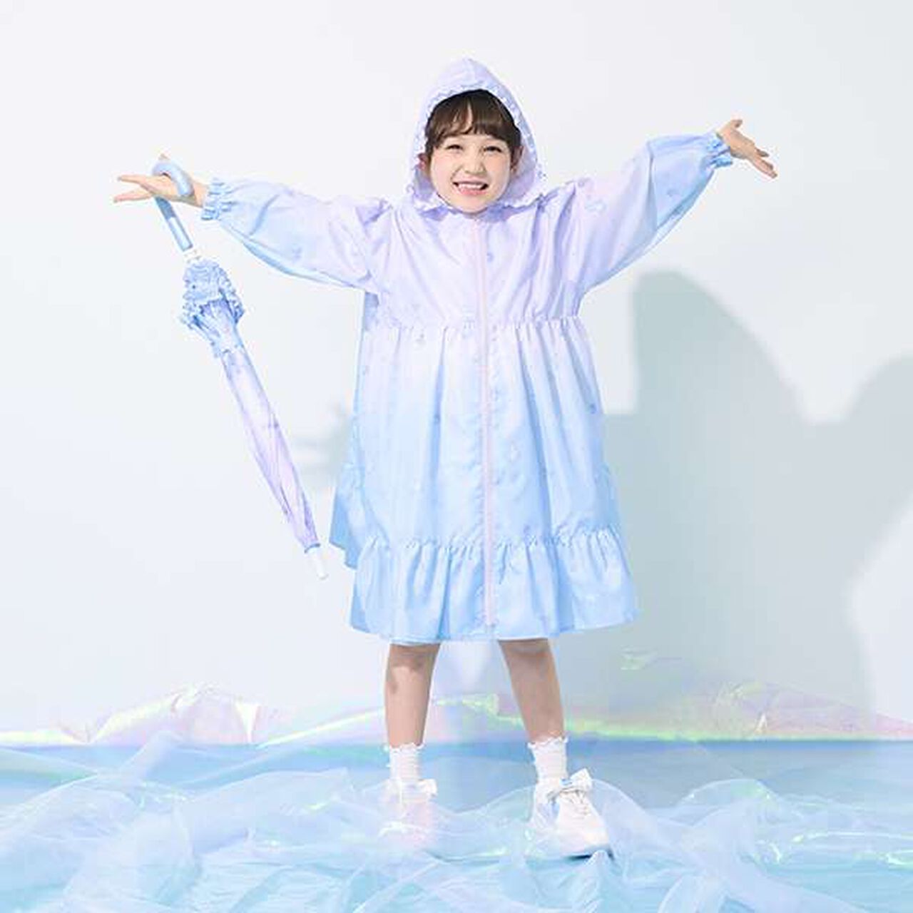 Unicorn Gradient Logo Umbrella,Lavender, large image number 4