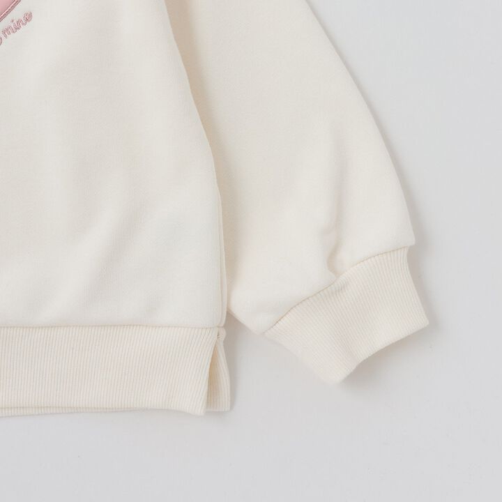 Quick-Dry Fleece Strawberry Appliqu&eacute; Sweatshirt,Black, medium image number 12