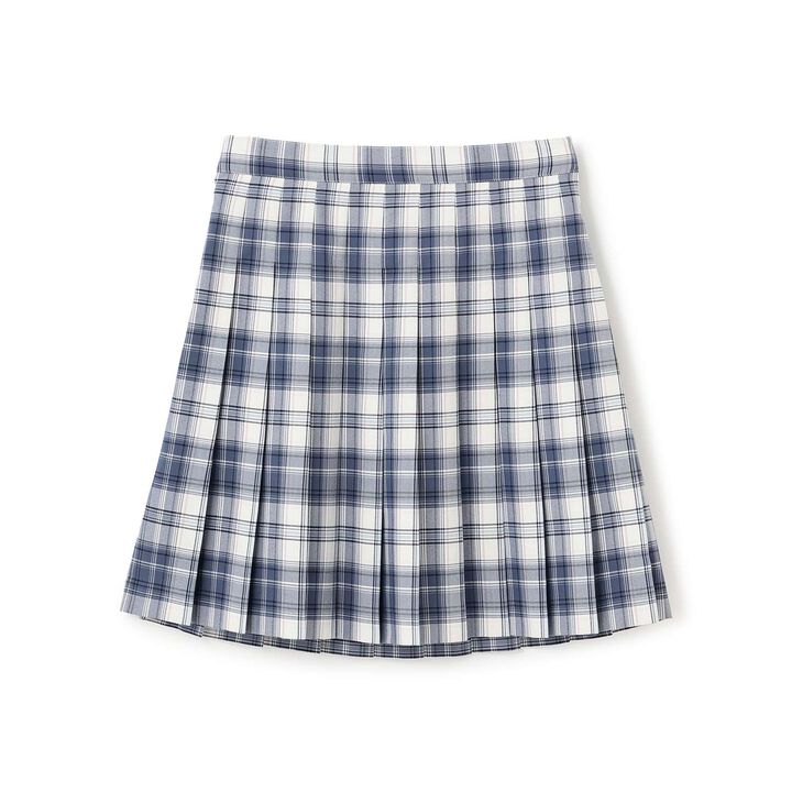 Check Pleated Skirt,Ivory, medium image number 1