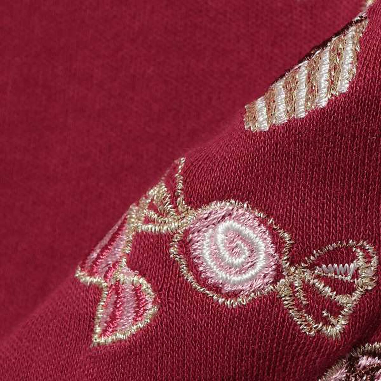 LT Bear Sleeve Contrast Frill,Wine, large image number 8