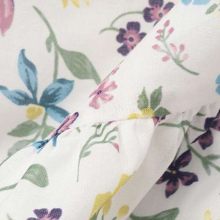 [Link] Lame Stripe & Floral Pattern One-Piece Dress,Light blue, medium image number 14