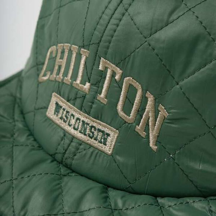 Quilted Embroidered Cap,Blue, medium image number 3