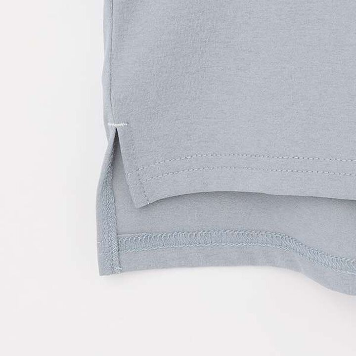 [Amphibious] Short-Sleeve Frill Pullover,Charcoal gray, medium image number 12