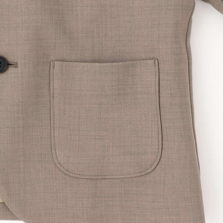 Semi-Formal No-Collar Jacket + Long Pants Set,Greige, medium image number 16