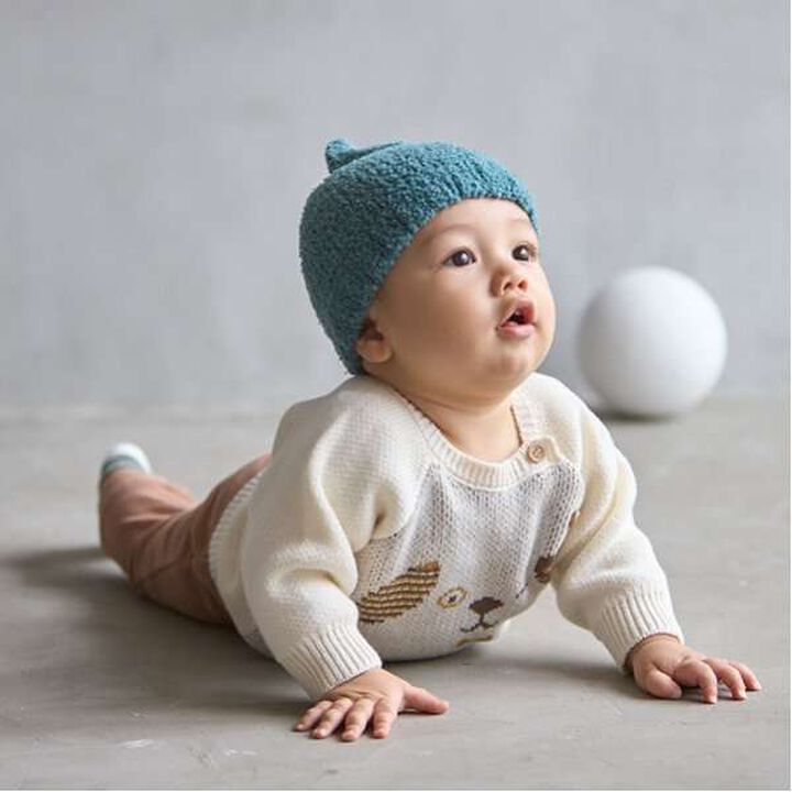Dog Print Knit + Pants Set,Ivory, medium image number 8