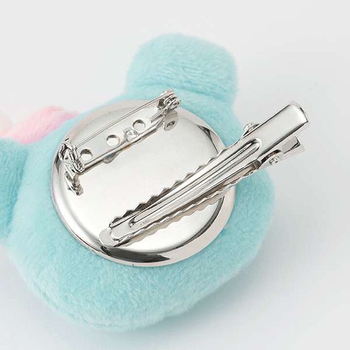 Mimi Popo Plush Badge & Hair Clip,Pink, medium image number 3