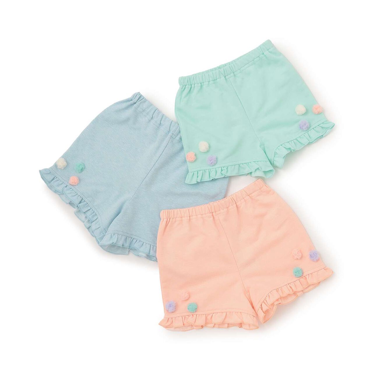 Tulle Pom-Pom Shorts,Mint, large image number 11