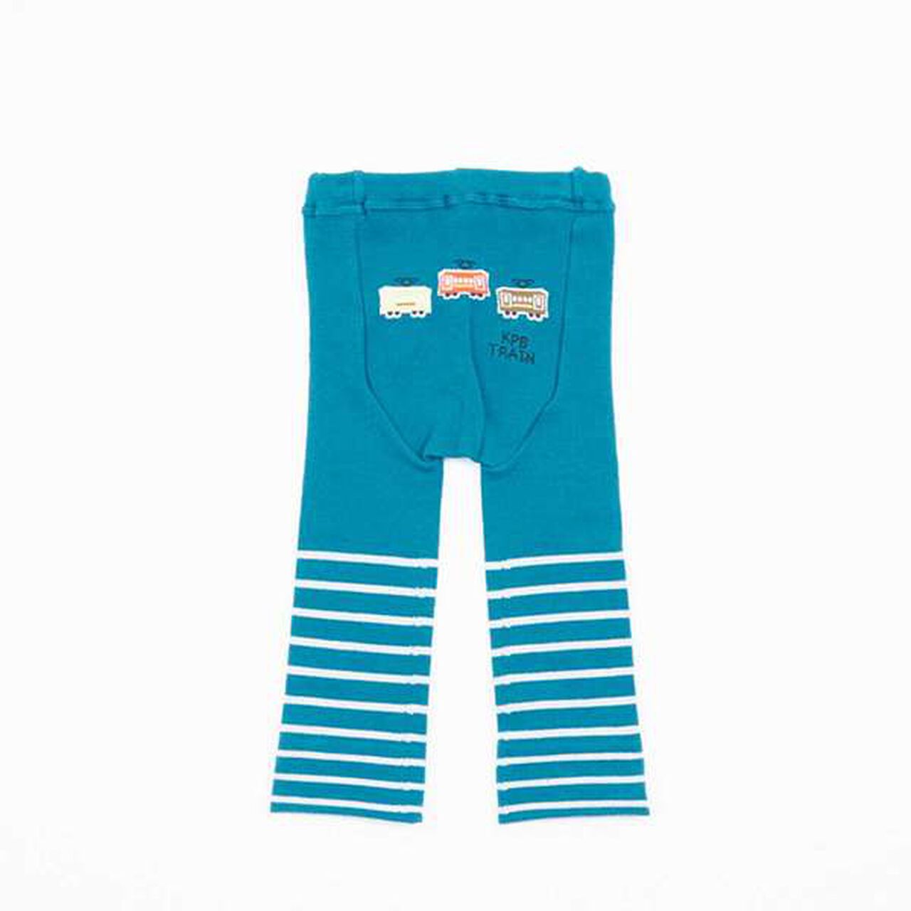 [Made in Japan] KPBOY Baby Tights with Train Pattern (80-90),Navy, large image number 3