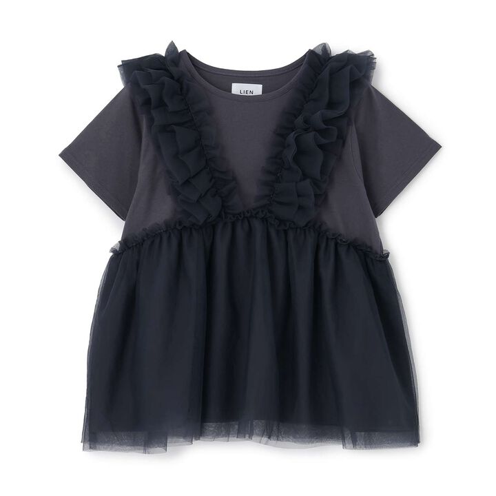 Parent-Child Matching Tulle Frill Tunic,, medium
