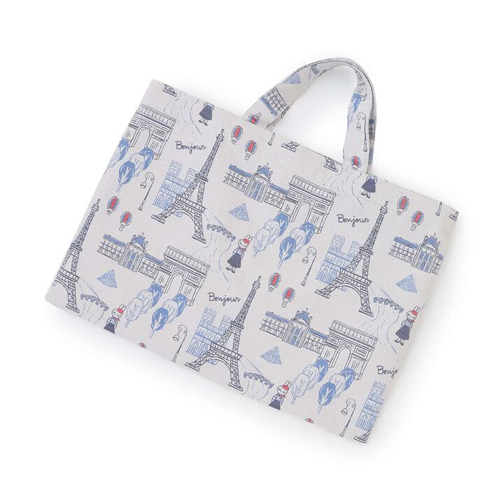 [Made in Japan] Paris Pattern Jacquard Lesson Bag,Ivory, medium image number 1