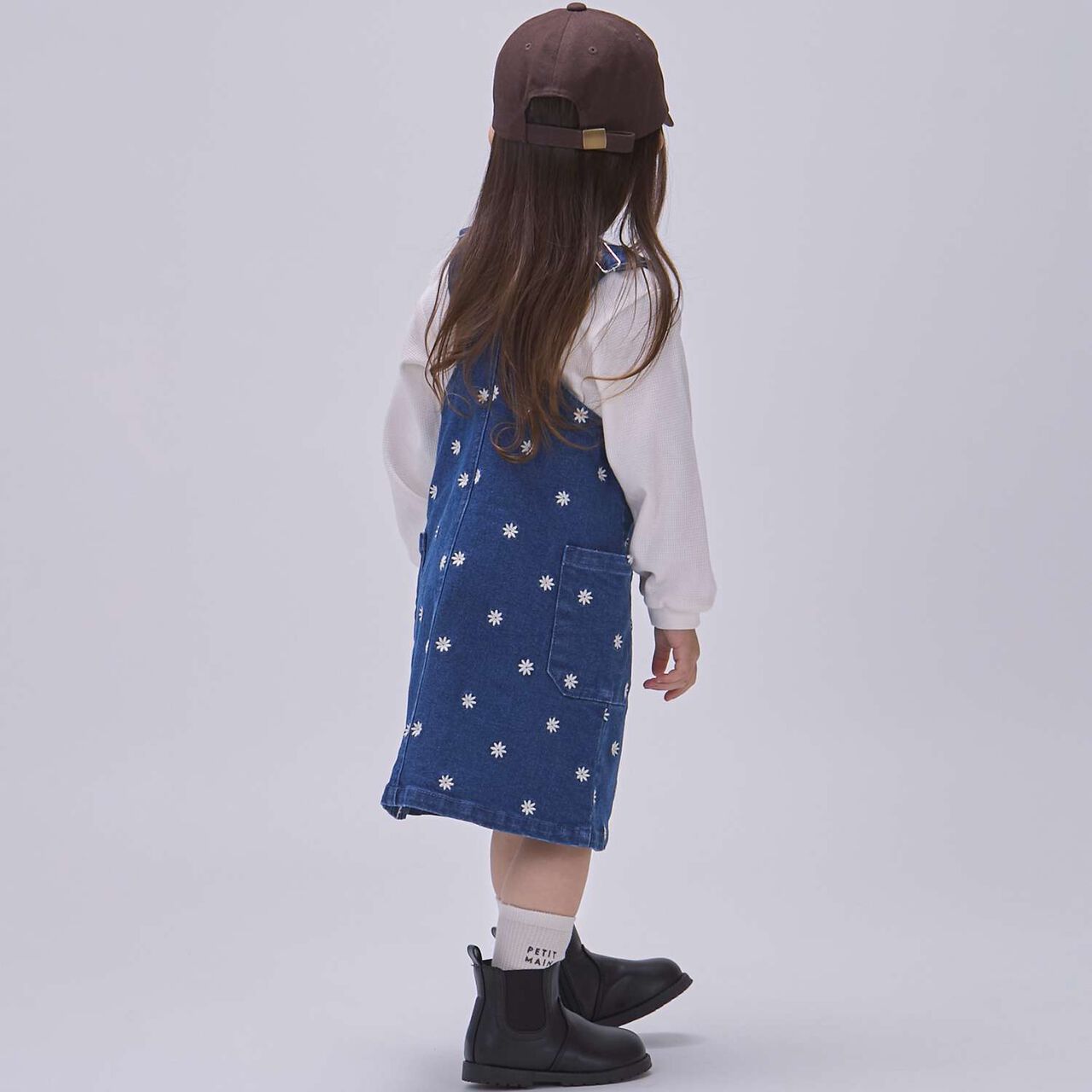 Embroidered Jumper Skirt,Light pink, large image number 1
