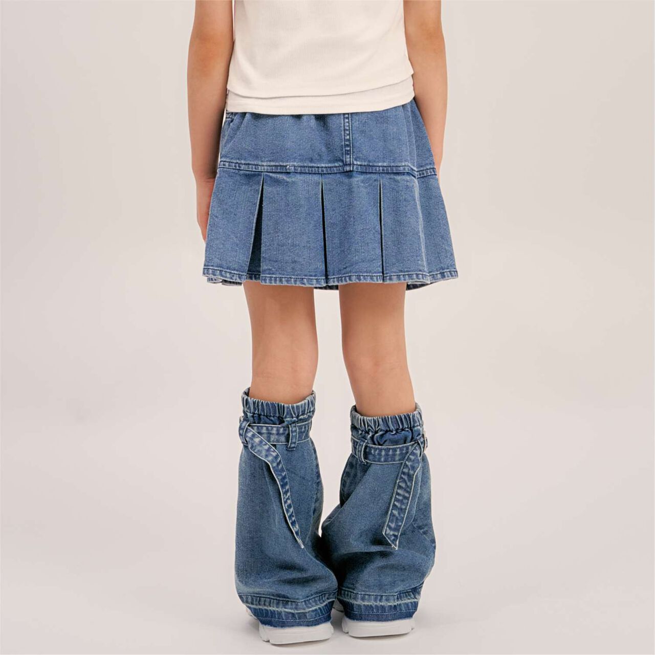 [Cool Touch] Denim Leg Covers,Black, large image number 3