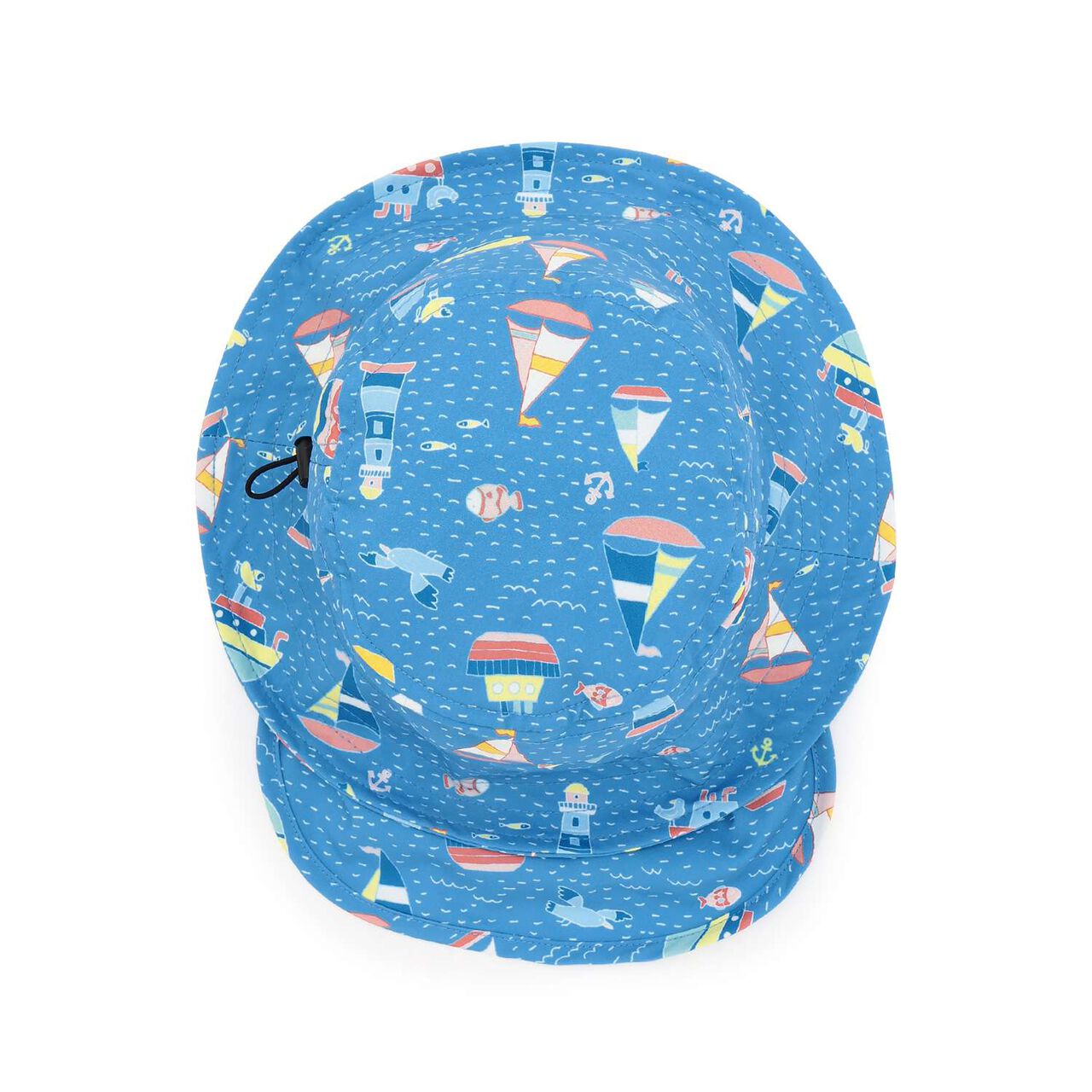[SWIM] Marine Pattern Boys&rsquo; Swim Cap [UV Protection],Blue, large image number 7