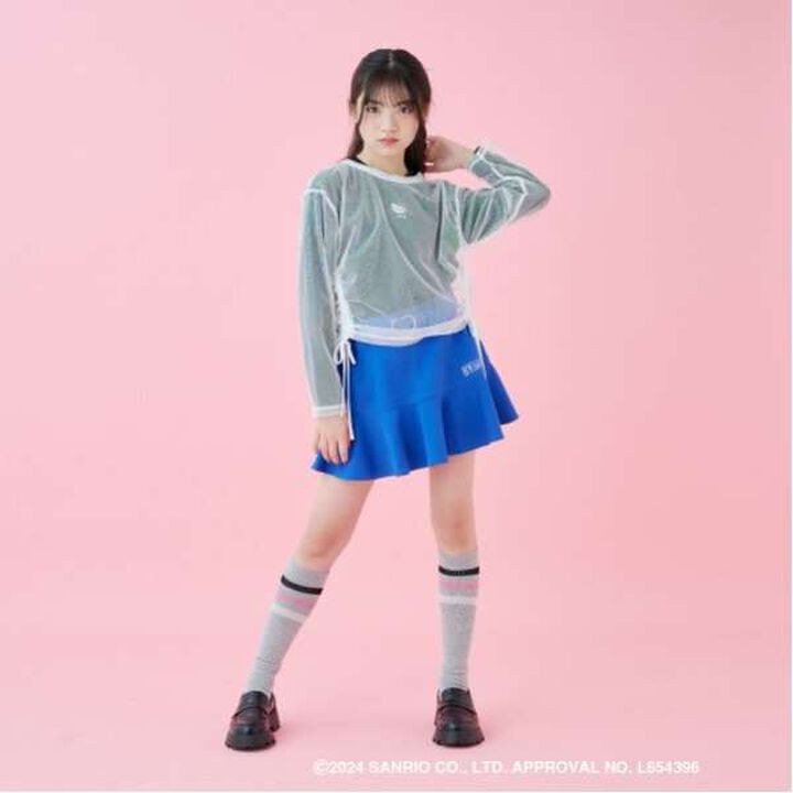 Hello Kitty Tulle Layered Shirt,Black, medium image number 9