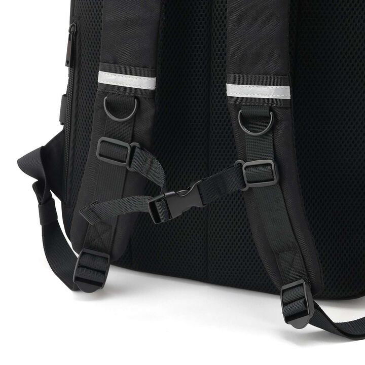 Water-Repellent Backpack with Lame Pouch,Black, medium image number 6