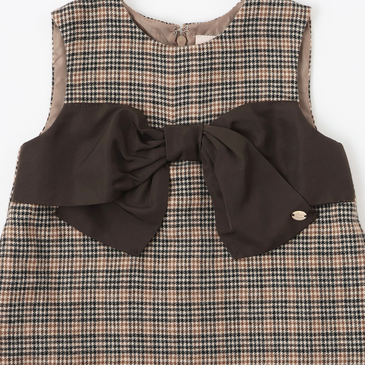 Link Ribbon Jumper Skirt,Gray, large image number 12