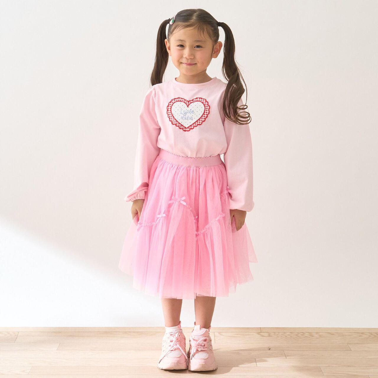 Quick-Dry UV Heart Print Puff Sleeve T-Shirt [Lycee Mine Ballet Series],Lavender, large image number 15