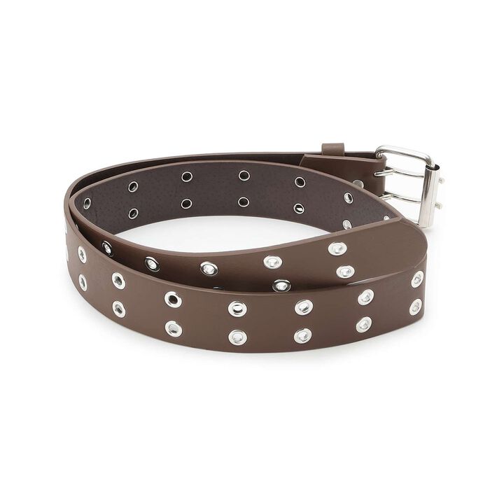 Grommet Belt,Silver, medium image number 1