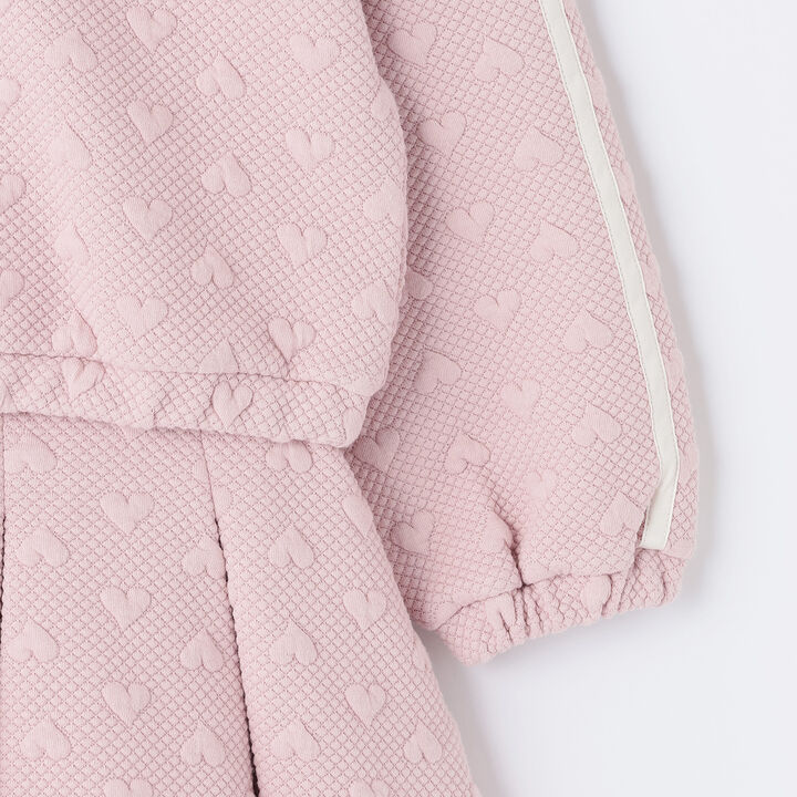 Cut Jacquard Half-Zip Sailor Outfit Set,Pink, medium image number 7