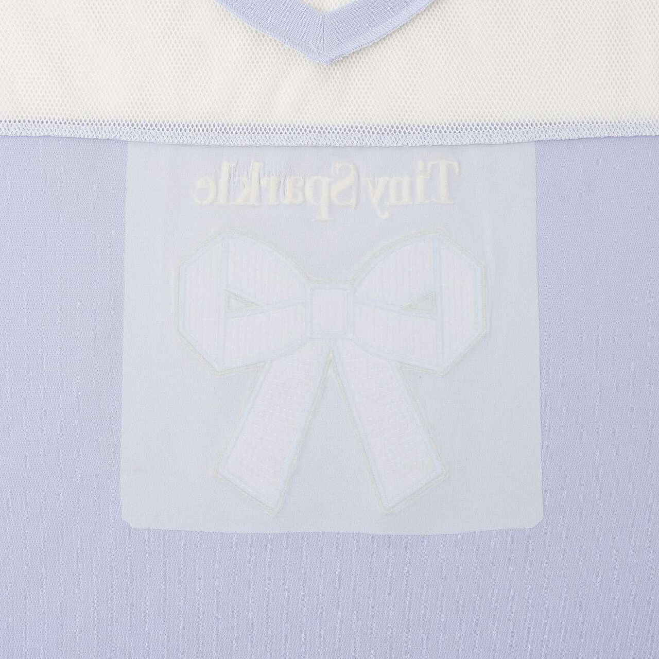 [Quick-Dry Absorbent] [Cool Touch] Mesh Docking Ribbon Appliqu&eacute; T-Shirt & Tank Top Set,Lavender, large image number 5