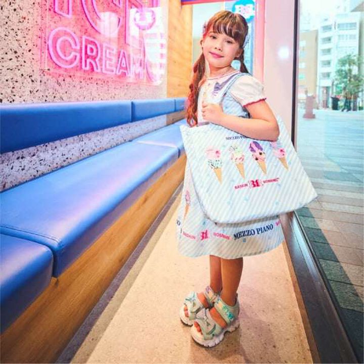 [31 Ice Cream] Docking One-Piece Dress,Red, medium image number 4