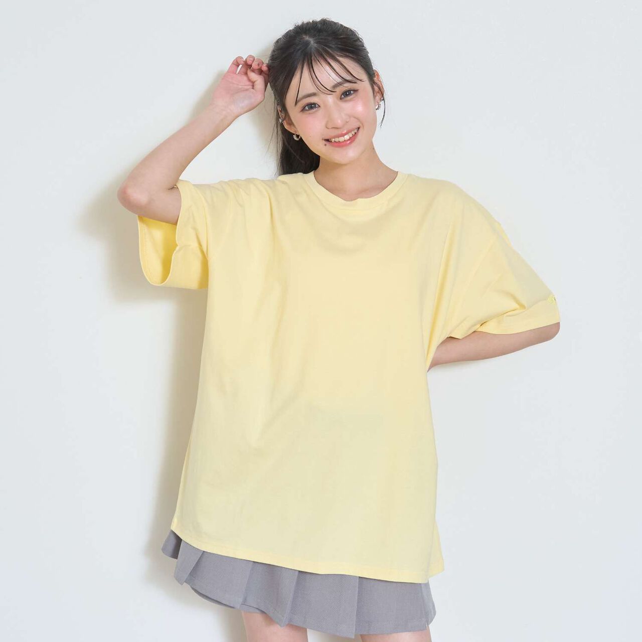 [LTXC / 100% Cotton / GOOD PRICE] Custom Decor Loose Half Sleeve T-Shirt,Black, large image number 16
