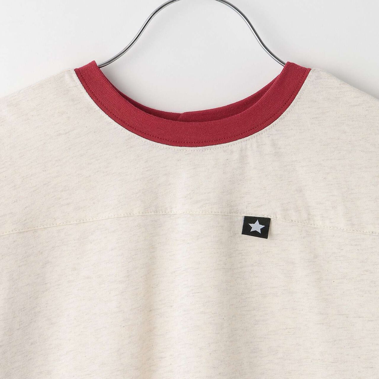 [Muteki T] Long-Sleeve T-Shirt with Name Tag Slot for Kids (Boys & Girls),Milky white, large image number 18