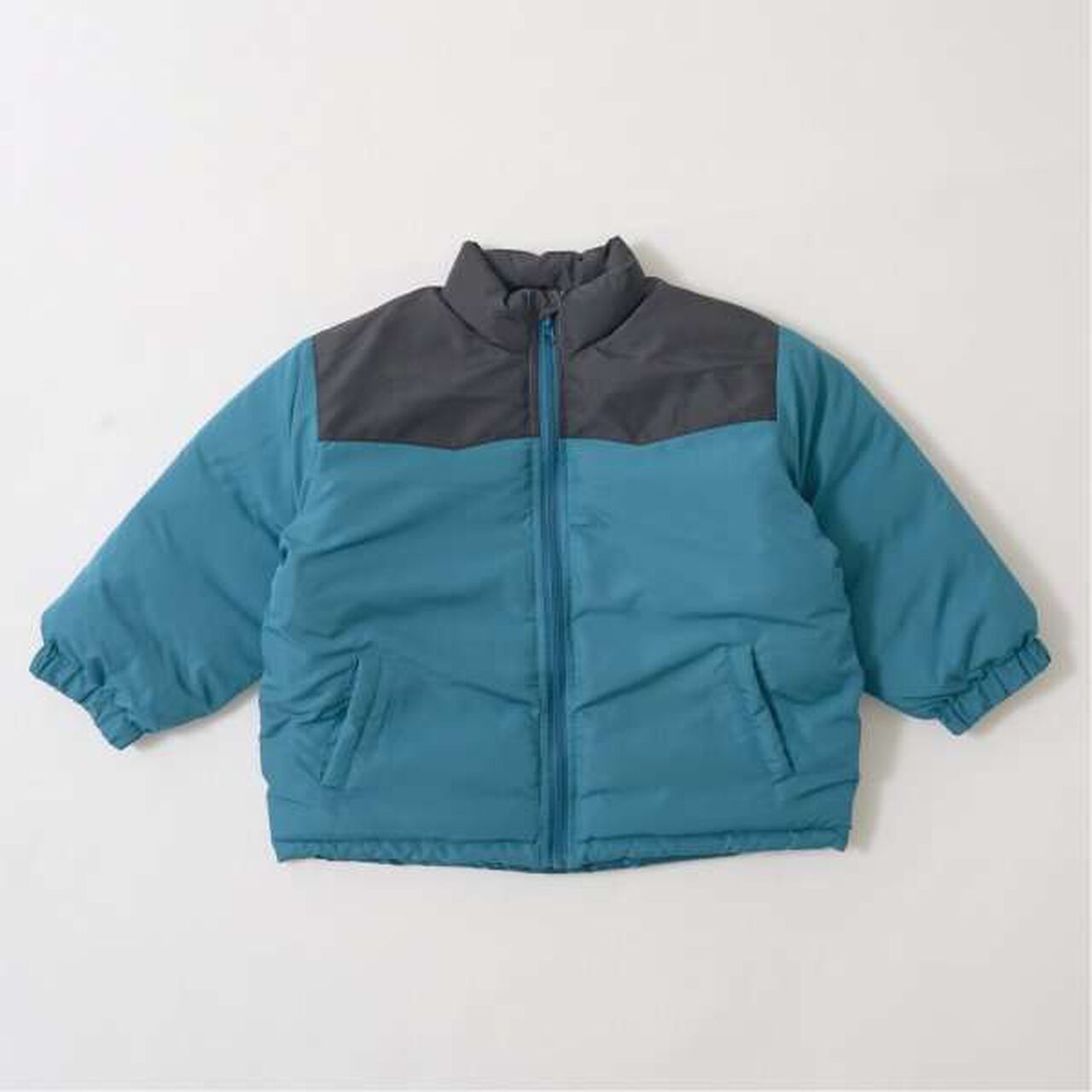 Versatile Bi-Color Puff Jacket,Camel, large image number 4